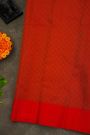 Kancheepuram Silk Peach Pink Saree With Zari Lines And Florals Body