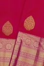 Kancheepuram Silk Red Saree With Florals And Buttis Body