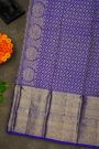 Kancheepuram Silk Peacock Green Saree With Florals And Leaves Border