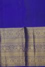 Kancheepuram Silk Peacock Green Saree With Florals And Leaves Border