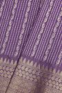 Venkatagiri Silk Lavender Saree With Florals And Paisley Border