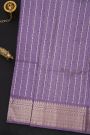 Venkatagiri Silk Purple Saree With Florals And Paisleys Border