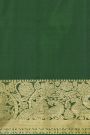 Venkatagiri Silk Sage Green Saree With Florals And Buttis Body