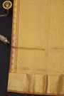 Venkatagiri Silk Mauve Pink And Orange Saree With Florals And Leaves Yallis Border