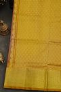 Venkatagiri Silk Rust Orange Saree With Florals And Buttis Body