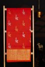 Venkatagiri Silk Red Saree With Peacocks And Elephants Border