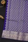 Venkatagiri Silk Royal Blue Saree With Elephants And Yali Border
