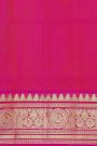 Venkatagiri Silk Peach Orange Saree With Zari Lines And Floral Buttis Body