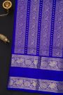 Venkatagiri Silk Purple Saree With Checks Floral And Buttis Body