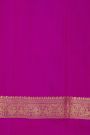 Venkatagiri Silk Purple Saree With Floral And Peacock Buttis In Thread Work Body