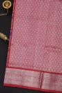 Venkatagiri Silk Purple Saree With All Over Floral Buttis And Animal Weave Body