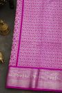 Venkatagiri Silk Hot Pink Saree With Floral Jaal And Deer Buttis Body
