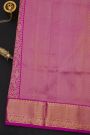 Venkatagiri Silk Rani Pink Saree With Floral And Leaf Jaal Jamdani Body