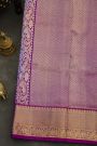 Venkatagiri Silk Royal Blue Saree With Florals And Leaves Body