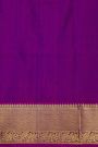 Venkatagiri Silk Royal Blue Saree With Florals And Leaves Body