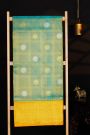 Venkatagiri Silk Sea Green Saree With Zari Checks And Floral Buttis Body