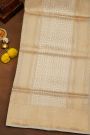 Banarasi Silk Off White Saree With Meenakari Floral And Leaf Body