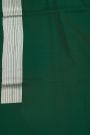Banarasi Silk Bottle Green Saree With Zari Lines 3D Border