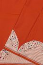 Banarasi Silk Dual Colour Saree With Meenakari Cross Lines And Floral Border