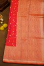 Banarasi Silk Dual Colour Saree With Geometric Buttis Body