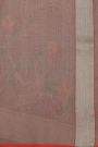 Pure Banarasi Cotton Grey Saree With Jamdani Weaving
