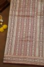 Banarasi Silk Maroon Saree With Florals And Leaves In Meenakari Body
