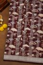 Banarasi Silk Maroon Saree With Zari Lines And Floral Buttis Body