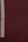 Banarasi Silk Maroon Saree With Zari Lines And Floral Buttis Body