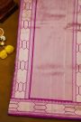 Banarasi Silk Purple Saree With Florals And Leaves In Meenakari Body