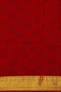 Kalamkari Silk Multi Colour Saree With Diamonds Zari Border