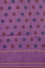 Kalamkari Silk Off White Saree With Florals Border