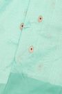 Chanderi Silk Turquoise Blue Saree With Florals And Buttis Body