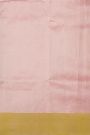 Chanderi Silk Baby Pink Saree With Florals And Buttis Body