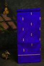 Chanderi Silk Royal Blue Saree With Floral Buttis Body