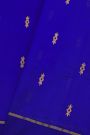Chanderi Silk Royal Blue Saree With Floral Buttis Body