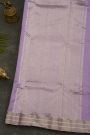 Chanderi Silk Lavender Saree With Kaddi Border