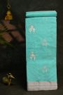 Chanderi Silk Sky Blue Saree With Floral Buttis Body