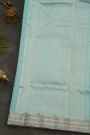 Chanderi Silk Sky Blue Saree With Floral Buttis Body