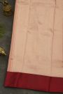 Chanderi Silk Peach Saree With Floral Buttis Body