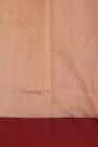 Chanderi Silk Peach Saree With Floral Buttis Body