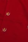Chanderi Silk Red Saree With Bird Buttis Body