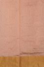 Chanderi Silk Peach Saree With Muniya Buttis Border