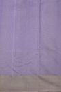 Chanderi Silk Lavender Saree With Circle Buttis Body