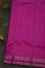 Chanderi Silk Rani Pink Saree With Bird Buttis Body