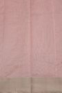 Chanderi Silk Baby Pink Saree With Circle Buttis Body