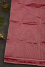 Chanderi Silk Red Saree With Florals And Buttis Body