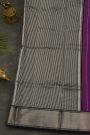 Chanderi Silk Purple Saree With Bird Buttis Body