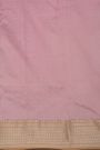 Chanderi Silk Baby Pink Saree With Floral Buttis Body