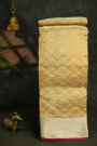 Chanderi Silk Golden Yellow Saree With All Over Floral Buttis Body