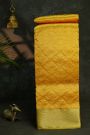 Chanderi Silk Mustard Saree With All Over Floral Buttis Body